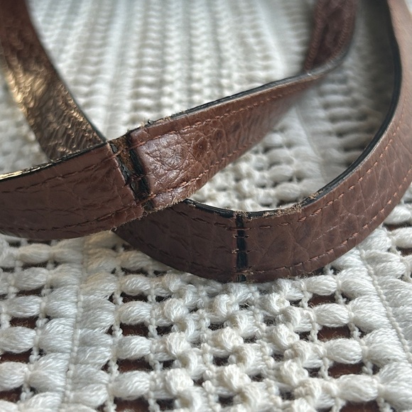 J McLaughlin Tassel Bag Brown Crocodile Leather Extra Large - Picture 16 of 16